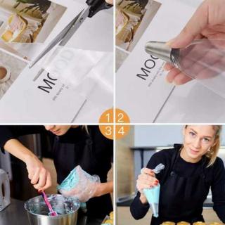 22-piece PE decorating bag Cake decoration Cream baking tool