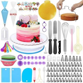 296-piece cake turntable cake decoration decorating tools Decorating mouth whisk scraper