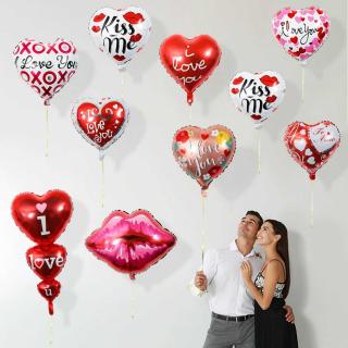 18 heart-shaped balloons Wedding decoration decoration wedding I Love You aluminum film balloons Valentine's Day confession balloons