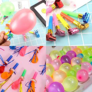 Mixed color latex round long balloon 50 pack summer children's holiday leisure toy balloon shaped set