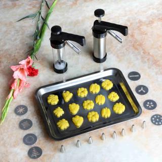 Pistol stainless steel cookie maker set
