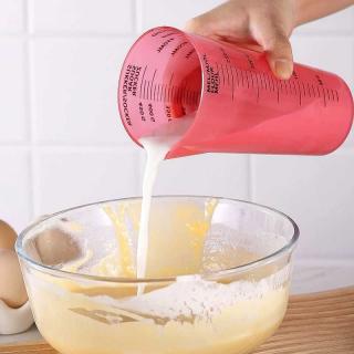 New transparent measuring cup with double scale cup ps measuring cup cylinder beaker scraper oil brush three-piece baking set