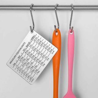 304 stainless steel refrigerator sticker with magnetic scale plate measuring cup measuring spoon accessories commonly used unit conversion comparison