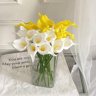 PU Mini calla Lily simulation flower fake flower wedding hand bouquet home decoration flower simulation plant cross-border wholesale