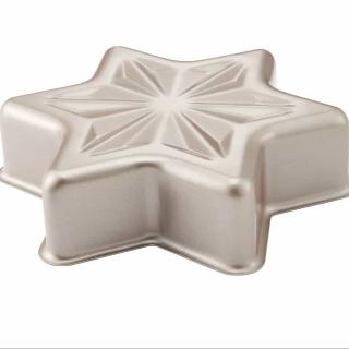 Non-stick Snowflake hexagonal Star Cheese mousse cake mold Creative Baking mold Lucky Star Mold Star