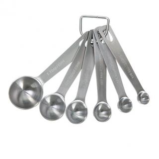 304 stainless steel measuring spoon 6-piece combination set kerker spoon Raw salt milk powder measuring spoon baking tool
