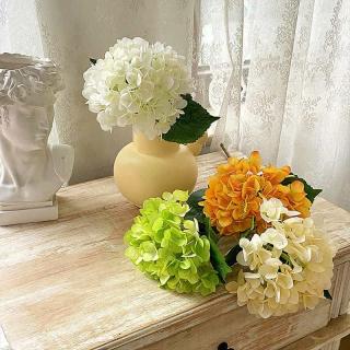 High-end hydrangea simulation flower wedding wedding decoration home living room tabletop decoration pieces hand-held flower fake flower wholesale