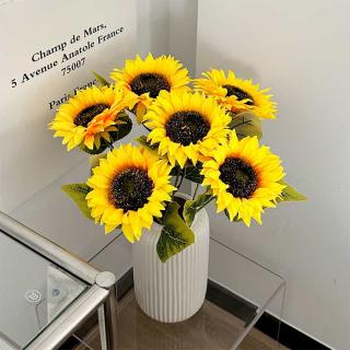 Sunflower simulation flower bouquet sun flower home soft decoration flower arrangement fake flower picnic photo props manufacturers wholesale