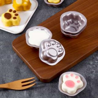 Champagne gold six-piece non-stick Cat claw cake mold Cake cartoon mold Cat claw cake mold