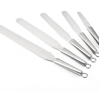 Wholesale cream scraper stainless steel curved spatula straight spatula kiss knife Cake smoothing knife baking tools