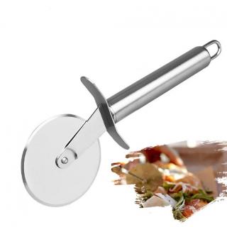 pizza Shovel tool Stainless steel Pizza shovel Wooden handle Round pizza shovel Pizza wheel knife set Cake transfer shovel
