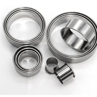Stainless steel mousse Ring 12-piece round cake mold Donut fondant cookie mold Baking tool
