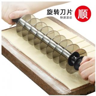 Churro cutting roller knife Pizza hob Baking stainless steel cutting knife Fried churro cutting dough divider