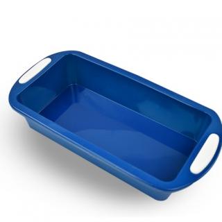 Square toast tray Two-tone cake with two ears round mold Easy to release baking utensils Multi-functional silicone baking tray