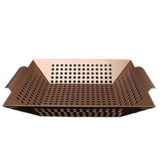 Factory source factory multi-purpose stainless steel barbecue basket vegetable grill tray barbecue tray leaky stainless steel barbecue net basket