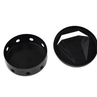 Outdoor barbecue barbecue tools Stainless steel smoked charcoal box BBQ Spice box porous charcoal grill smoke