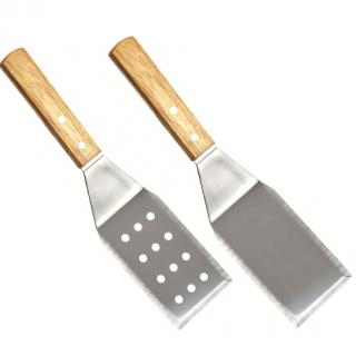 Amazon Outdoor Teppanyaki Tool Home Set Stainless Steel steak pizza Wooden handle Shovel Camping potluck