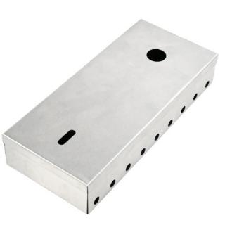 Wholesale barbecue tools Stainless steel smoke box BBQ fruit sawdust cigarette box Portable barbecue spice box