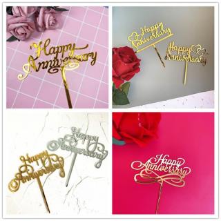 Wedding Anniversary Happy Anniversary Acrylic cake insert party cake decoration