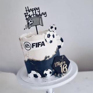 Bake cake Decoration World Cup Double layer Football cake decoration happy birthday acrylic cake insert