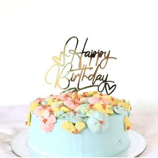 New Happy Birthday double love acrylic cake plate manufacturers directly for birthday cake decoration