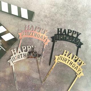 Baking cake decorated Arch letters happy birthday Arch acrylic cake placket