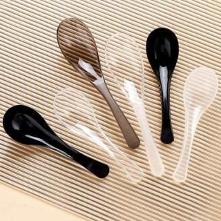 Disposable plastic spoon thickened fruit ice powder stall fried rice canteen takeout packaging disposable spoon wholesale