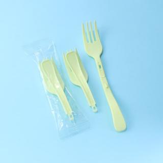 Disposable plastic fruit fork Portable folding instant noodles fork Individual packaging takeout packaging food grade cake fork
