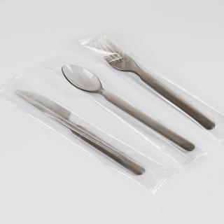 Disposable knife, fork and spoon plastic simple steak light food fruit fork individual packaging cake dessert ice powder spoon
