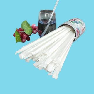 Disposable independent packaging degradable pla corn starch environmental straw can withstand high temperature and room temperature milk tea straw