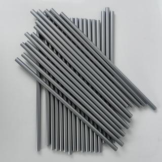 Disposable silver pp straw independent packaging commercial straw coffee beverage beverage milk tea shop plastic straw