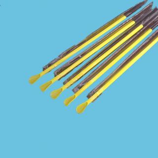 Source manufacturers 6mm spoon type sand cold drink special straw with spoon creative dual-use color smoothie mixing straw