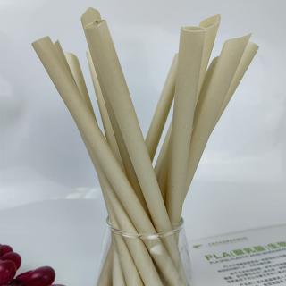 Source manufacturers disposable environmental protection bamboo fiber fully degradable straw milk tea sugar water can be independent packaging bamboo powder straw