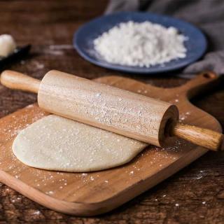 Commercial rubber wood rolling pin, beech wood children's rolling pin, kitchen small tools, household solid wood rolling pin